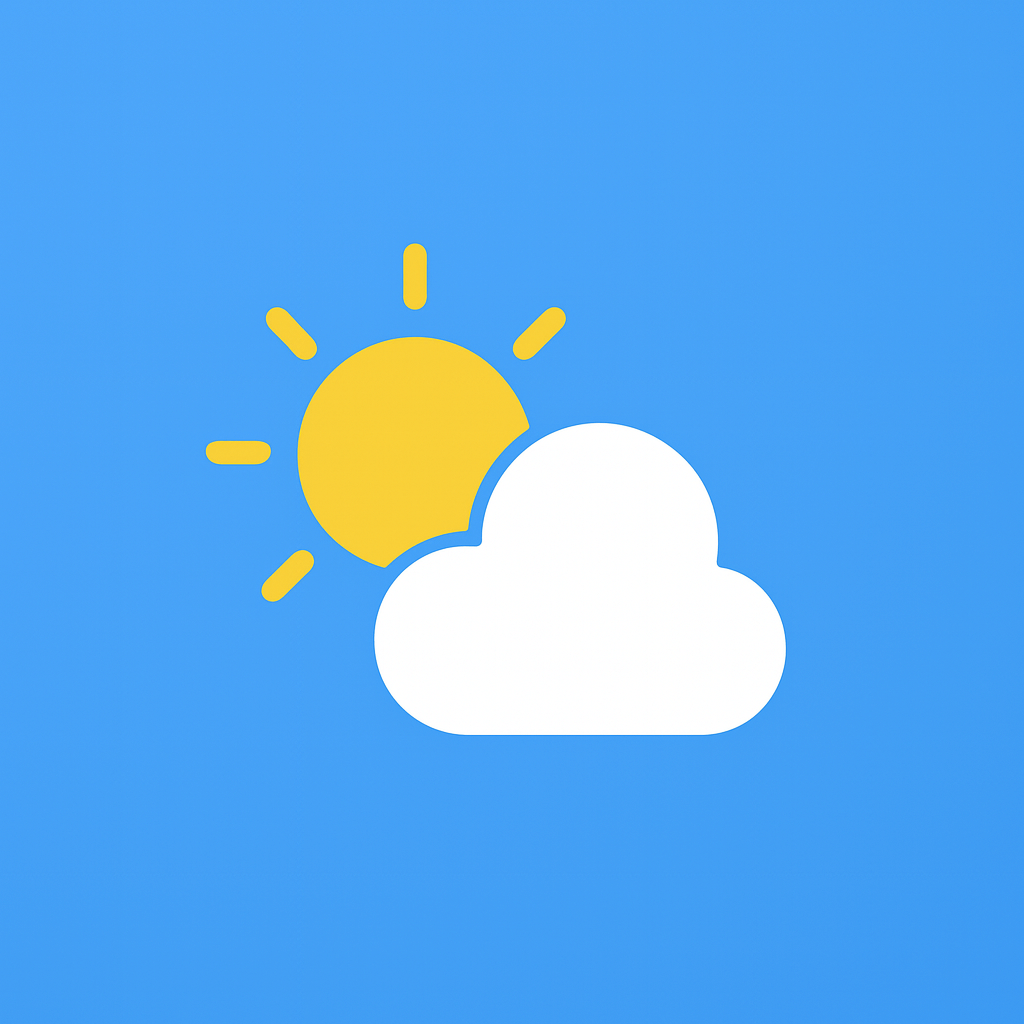 Hoe warm wordt het vandaag logo
